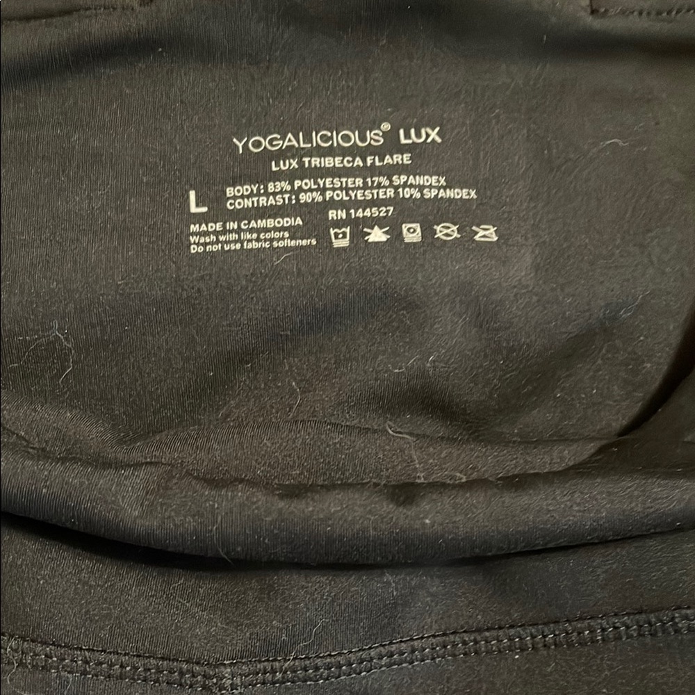 Yogalicious Lux Black Flare Leggings